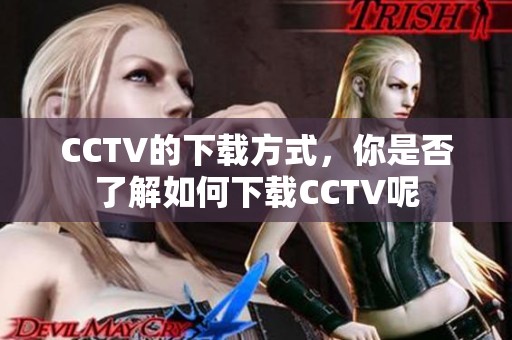 CCTV的下载方式，你是否了解如何下载CCTV呢