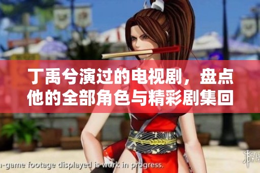 丁禹兮演过的电视剧，盘点他的全部角色与精彩剧集回顾