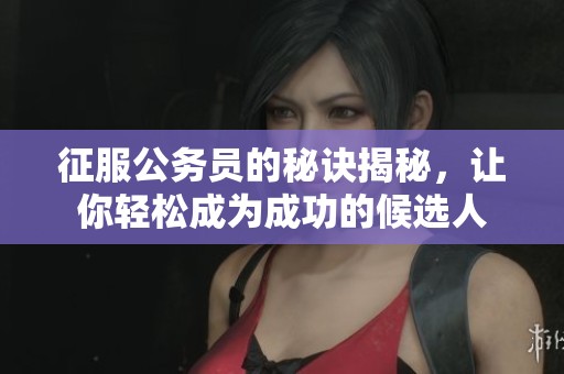 征服公务员的秘诀揭秘，让你轻松成为成功的候选人