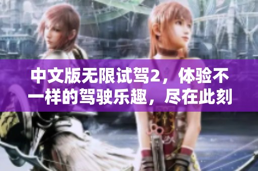 中文版无限试驾2，体验不一样的驾驶乐趣，尽在此刻！