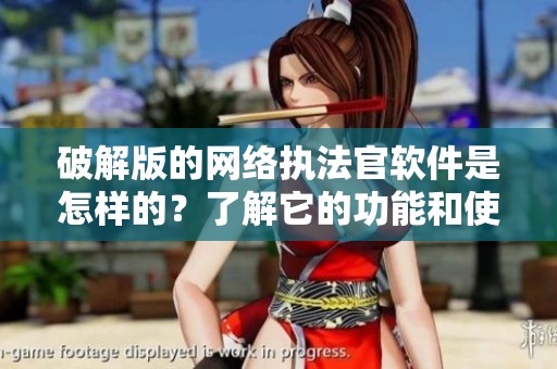 破解版的网络执法官软件是怎样的？了解它的功能和使用体验。