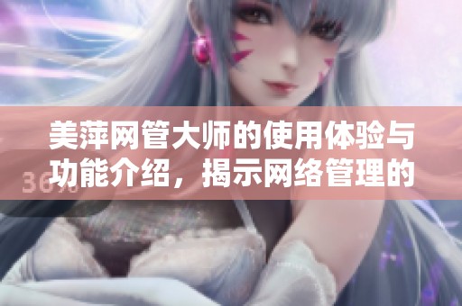 美萍网管大师的使用体验与功能介绍，揭示网络管理的无限可能