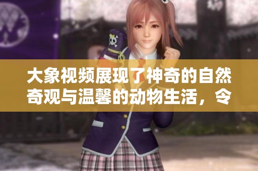 大象视频展现了神奇的自然奇观与温馨的动物生活，令人惊叹不已。