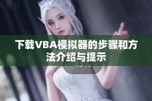 下载VBA模拟器的步骤和方法介绍与提示