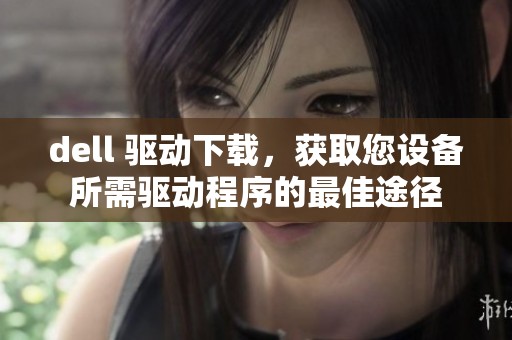 dell 驱动下载，获取您设备所需驱动程序的最佳途径