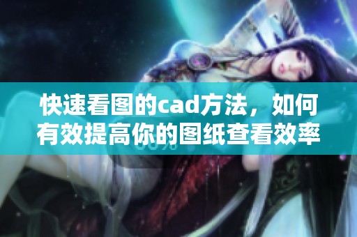 快速看图的cad方法，如何有效提高你的图纸查看效率