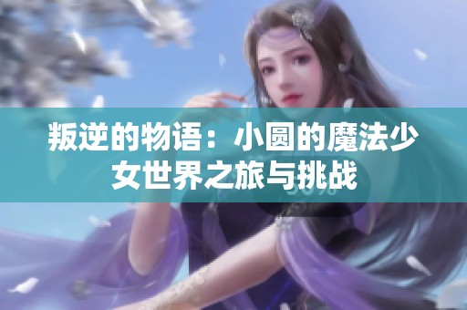 叛逆的物语：小圆的魔法少女世界之旅与挑战