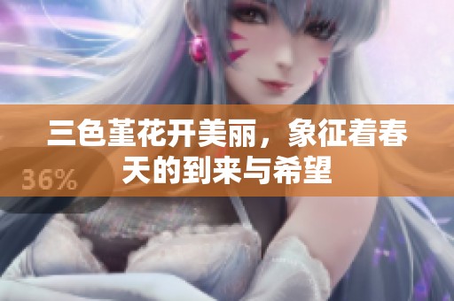 三色堇花开美丽，象征着春天的到来与希望