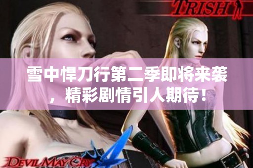 雪中悍刀行第二季即将来袭，精彩剧情引人期待！