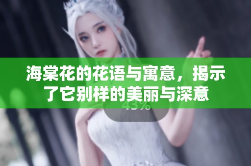 海棠花的花语与寓意，揭示了它别样的美丽与深意