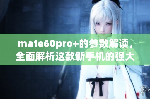 mate60pro+的参数解读，全面解析这款新手机的强大功能与特点