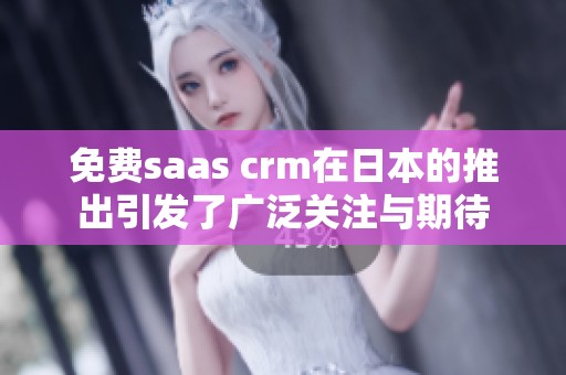 免费saas crm在日本的推出引发了广泛关注与期待