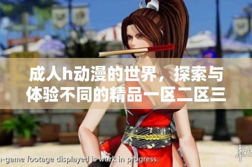 **h动漫的世界，探索与体验不同的精品一区二区三区内容