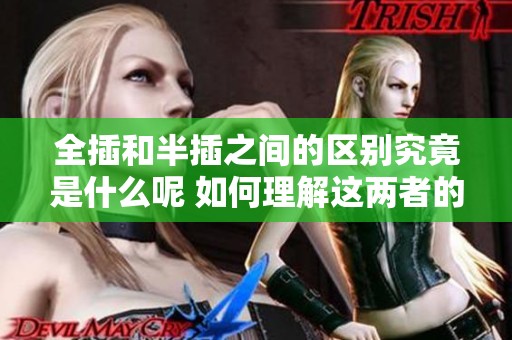 全插和半插之间的区别究竟是什么呢 如何理解这两者的不同之处